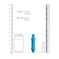 Luminous Demi Abs Bullet With Silicone Sleeve 10-Speeds Turquoise