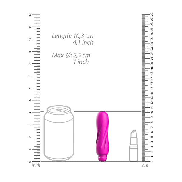 Luminous Ella Abs Bullet With Silicone Sleeve 10-Speeds Fuchsia