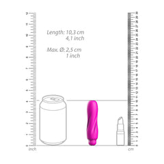 Luminous Ella Abs Bullet With Silicone Sleeve 10-Speeds Fuchsia