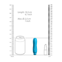 Luminous Ella Abs Bullet With Silicone Sleeve 10-Speeds Turquoise