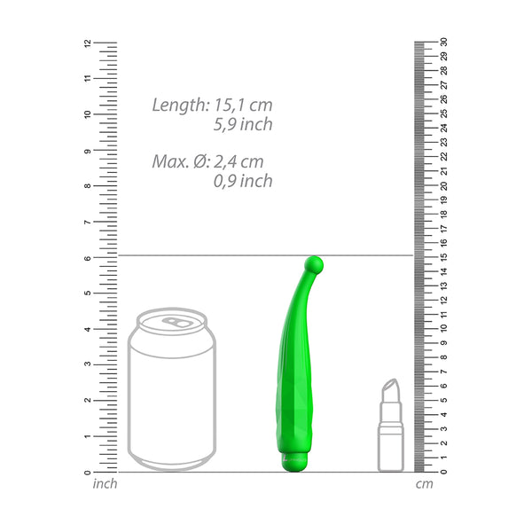 Luminous Lyra Abs Bullet With Silicone Sleeve 10-Speeds Green