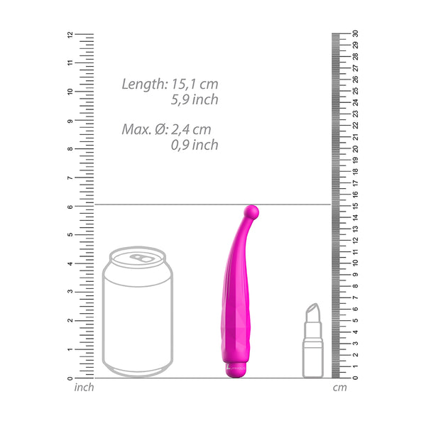 Luminous Lyra Abs Bullet With Silicone Sleeve 10-Speeds Fuchsia