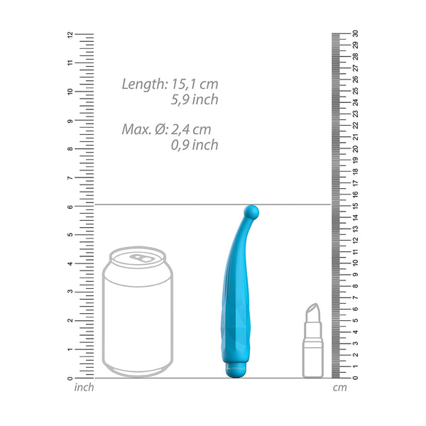 Luminous Lyra Abs Bullet With Silicone Sleeve 10-Speeds Turquoise