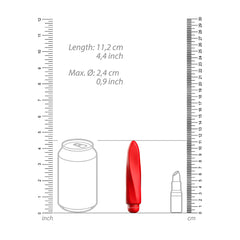 Luminous Myra Abs Bullet With Silicone Sleeve 10-Speeds Red