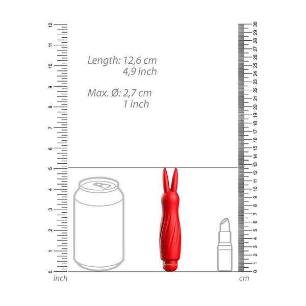 Luminous Sofia Abs Bullet With Silicone Sleeve 10-Speeds Red