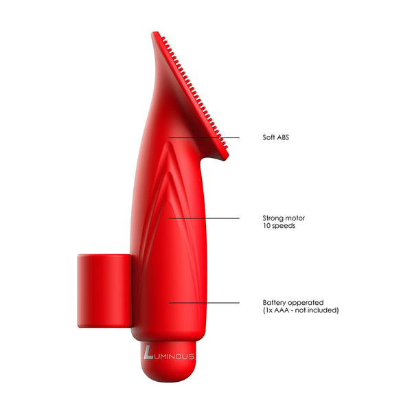 Luminous Thea Abs Bullet With Silicone Sleeve 10-Speeds Red