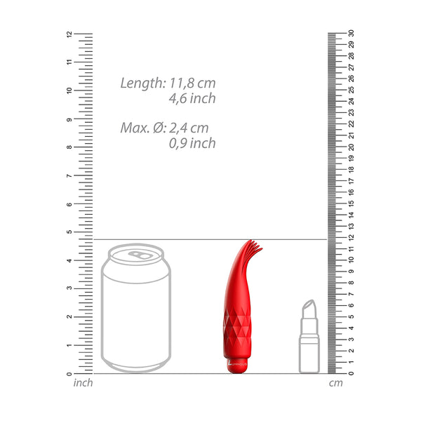 Luminous Zoe Abs Bullet With Silicone Sleeve 10-Speeds Red