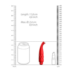 Luminous Zoe Abs Bullet With Silicone Sleeve 10-Speeds Red