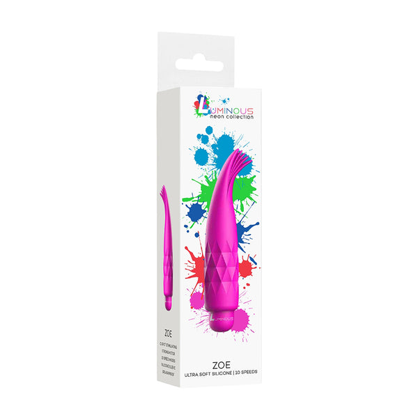 Luminous Zoe Abs Bullet With Silicone Sleeve 10-Speeds Fuchsia