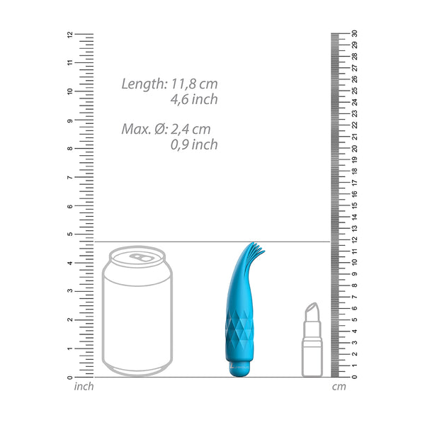 Luminous Zoe Abs Bullet With Silicone Sleeve 10-Speeds Turquoise