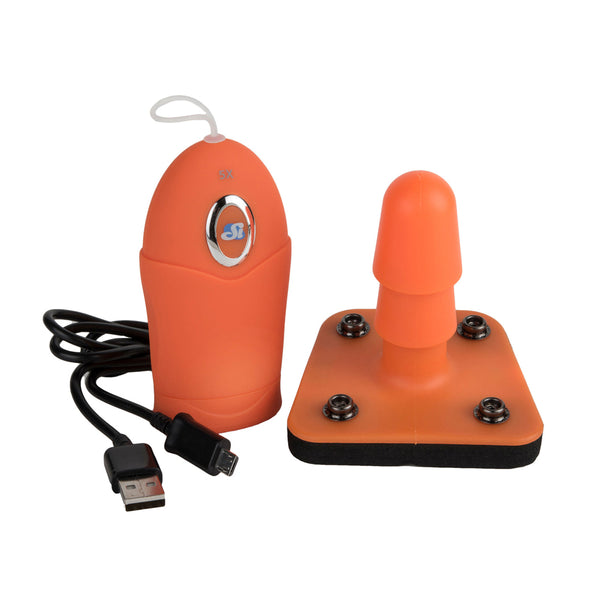 Strap On Tools Vibrating Stud Adapter Orange