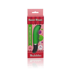 Sweet Treats Silicone G Spot Vibe Bubbles Green