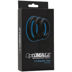 Optimale &ndash; 3 C-Ring Set &ndash; Thick Black