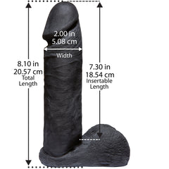 Vac-U-Lock Codeblack 8&quot; Ultraskyn Cock Codeblack