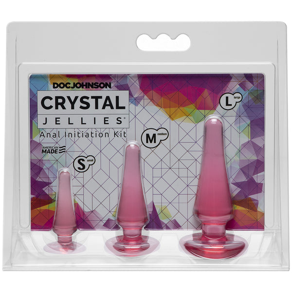 Crystal Jellies Anal Initiation Kit Pink