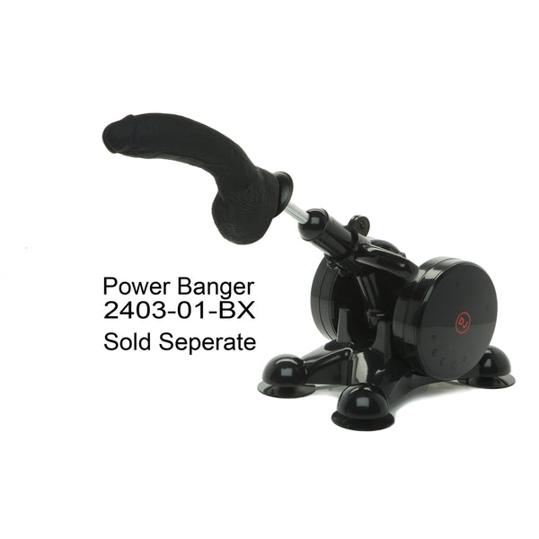 Kink The Perfect P-Spot Cock With Removable Vac-U-Lock Suction Cup Ultraskyn Black