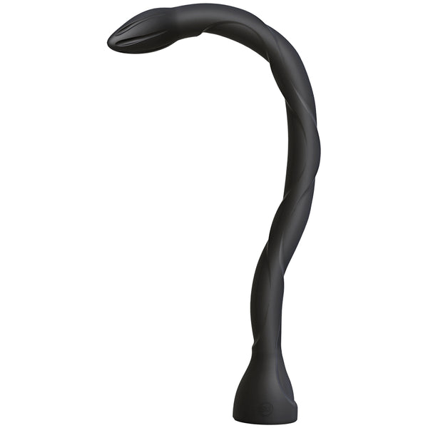 Kink The Serpent Dual Density Anal Snake In Secondskyn Silicone Black