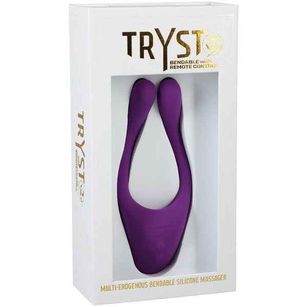 Tryst V2 Bendable Multi Erogenous Zone Massager With Remote Purple
