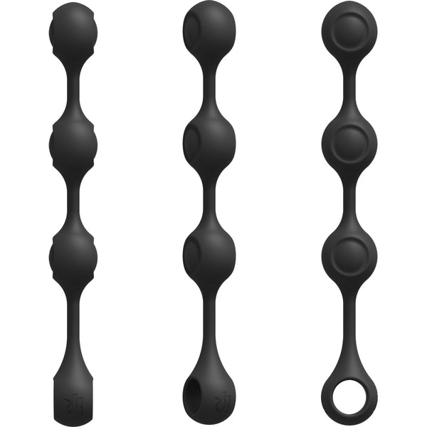 Kink Anal Essentials Weighted Silicone Anal Balls Black