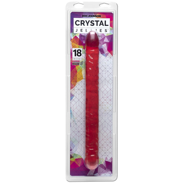 Crystal Jellies - 18&quot; Double Dong Pink