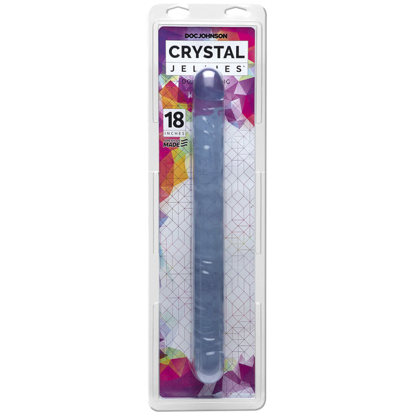 Crystal Jellies - 18&quot; Double Dong Clear