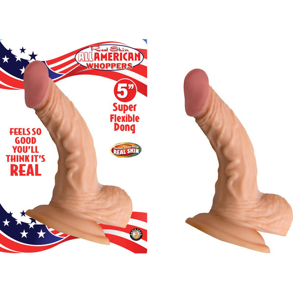 All American Whoppers 5&quot; With Balls Flesh