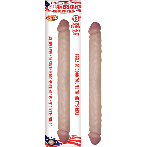 All American Whoppers 13&quot; Double Dong Flesh