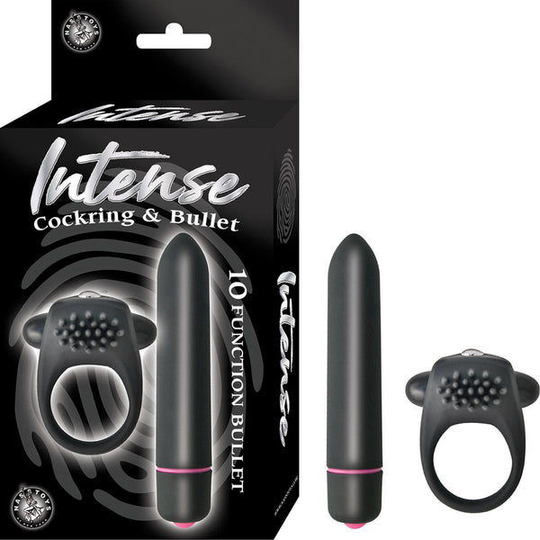 Intense Cockring & Bullet Black