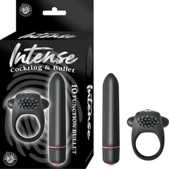 Intense Cockring & Bullet Black