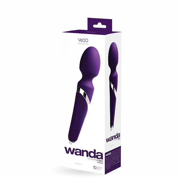 Wanda Rechargeable Wand Vibe Deep Purple