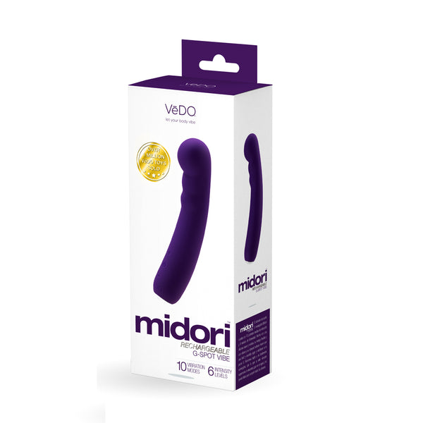 Midori Rechargeable Gspot Vibe Deep Purple
