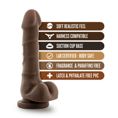 Dr. Skin Realistic Cock Basic 7 Chocolate