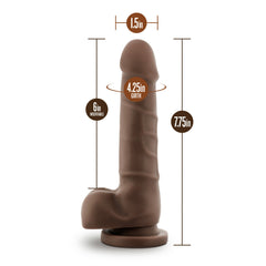 Dr. Skin Realistic Cock Basic 7 Chocolate