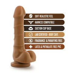 Dr. Skin Realistic Cock Basic 7 Mocha