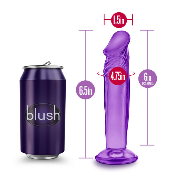 B Yours Sweet N&#39; Small 6&quot; Dildo With Suction Cup Purple