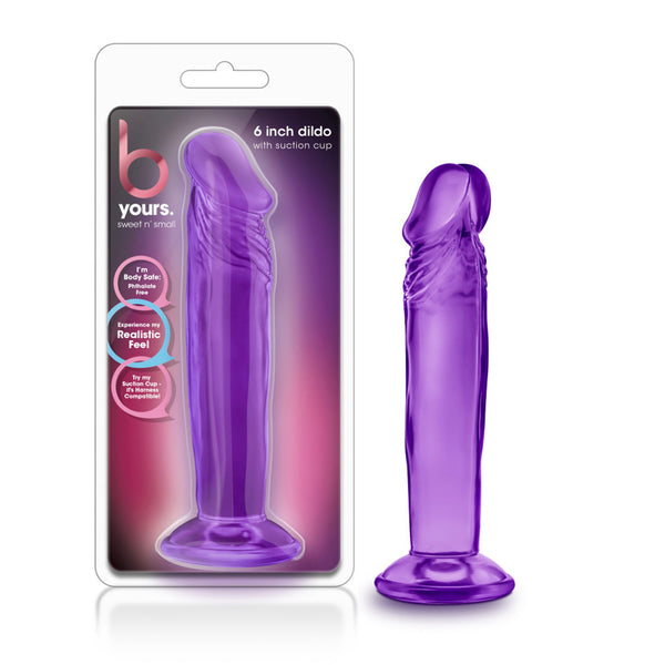B Yours Sweet N&#39; Small 6&quot; Dildo With Suction Cup Purple