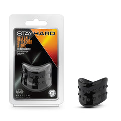 Stay Hard Beef Ball Stretcher 1.5&quot; Diameter Black