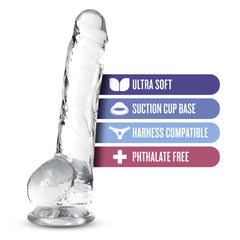 Naturally Yours 8&quot; Crystalline Dildo Diamond