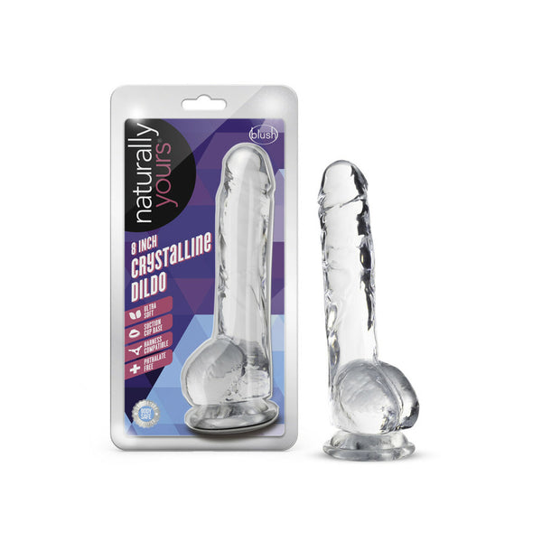Naturally Yours 8&quot; Crystalline Dildo Diamond
