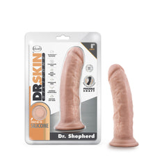 Dr. Skin Silicone Dr. Shepherd 8&quot; Dildo With Suction Cup Vanilla
