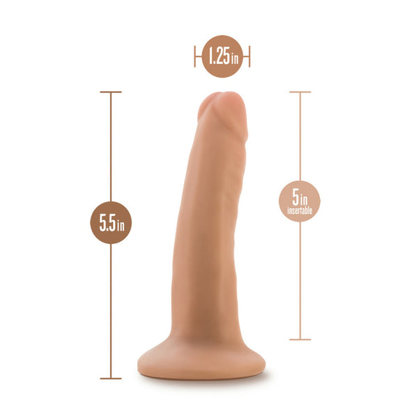Dr. Skin Plus 5&quot; Posable Dildo Vanilla
