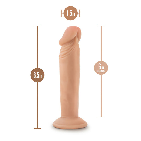 Dr. Skin Plus 6&quot; Posable Dildo Vanilla