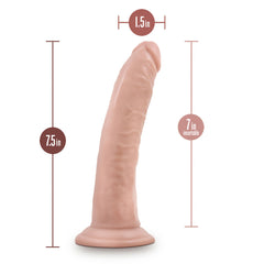 Dr. Skin Plus 7&quot; Posable Dildo Vanilla