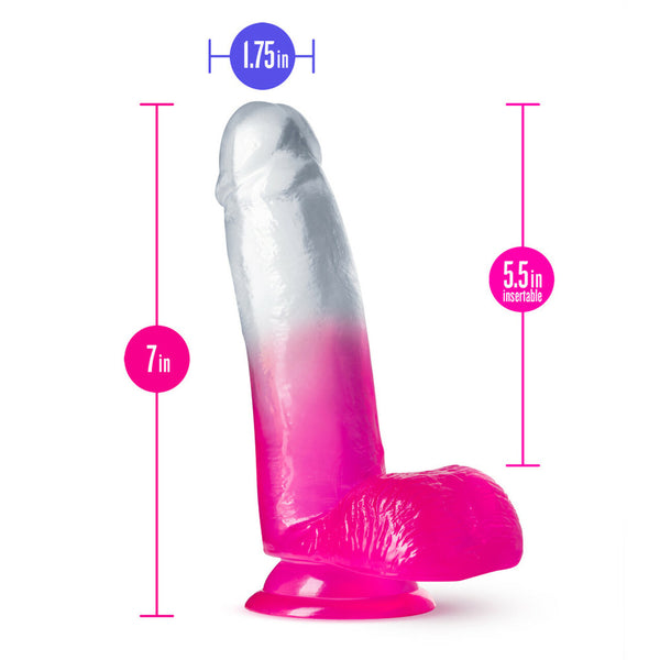 B Yours Sugar Magnolia 7&quot; Dildo Fuchsia