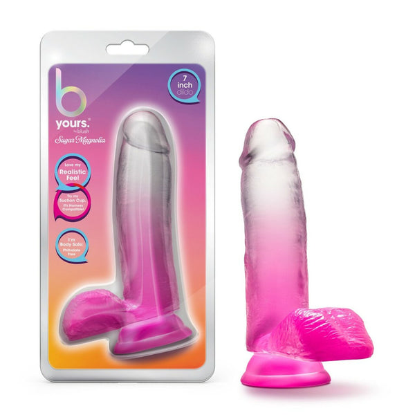 B Yours Sugar Magnolia 7&quot; Dildo Fuchsia