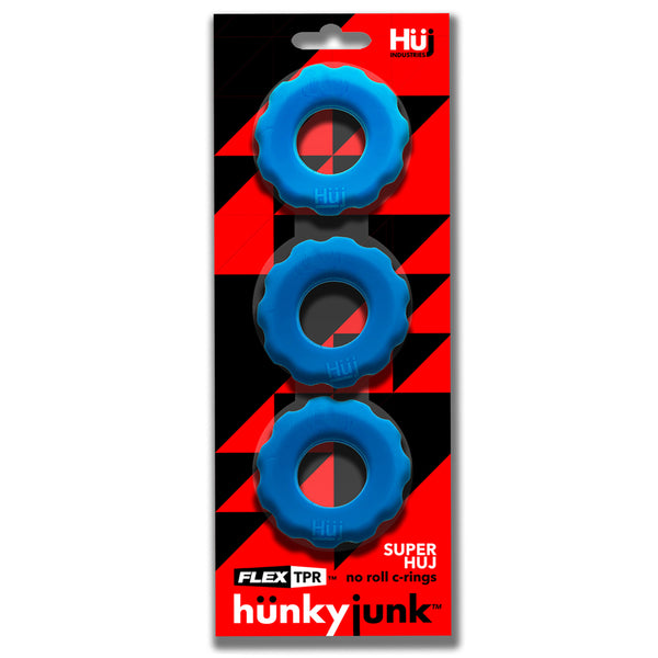 Super Huj 3-Pack Cockrings Teal Ice