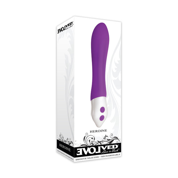 Heroine Smooth Silicone Purple Vibrator