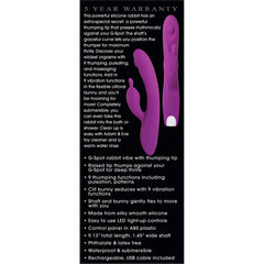 Eve&#39;s Deluxe Rabbit Thumper Vibrator Purple
