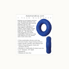 Big Man Silicone Cock Ring Blue