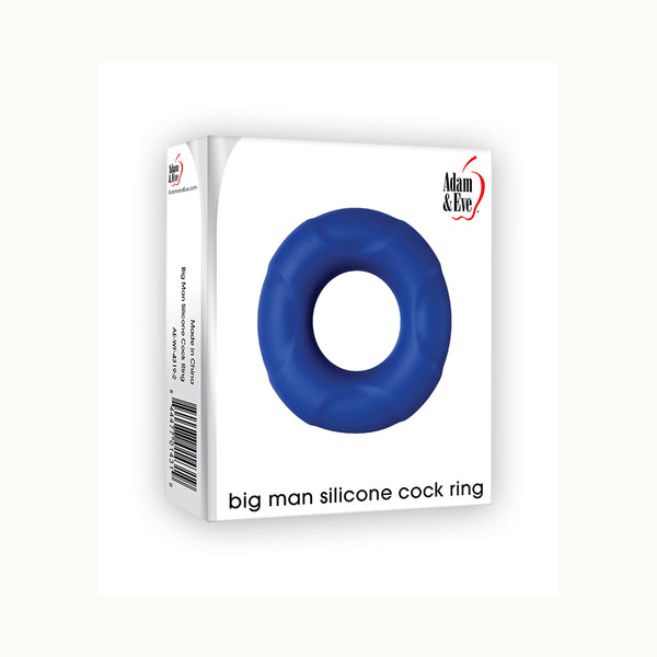 Big Man Silicone Cock Ring Blue